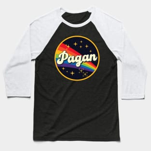 Pagan // Rainbow In Space Vintage Style Baseball T-Shirt